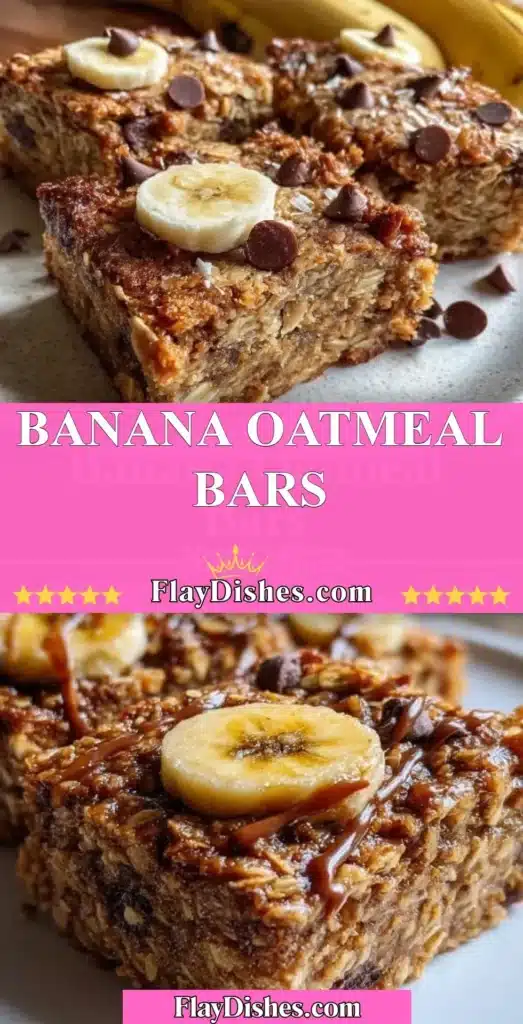 Homemade banana oatmeal bars on a wooden surface with fresh bananas