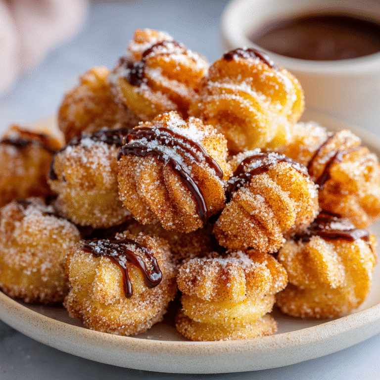 Fluffy air fryer churro bites coated in cinnamon sugar