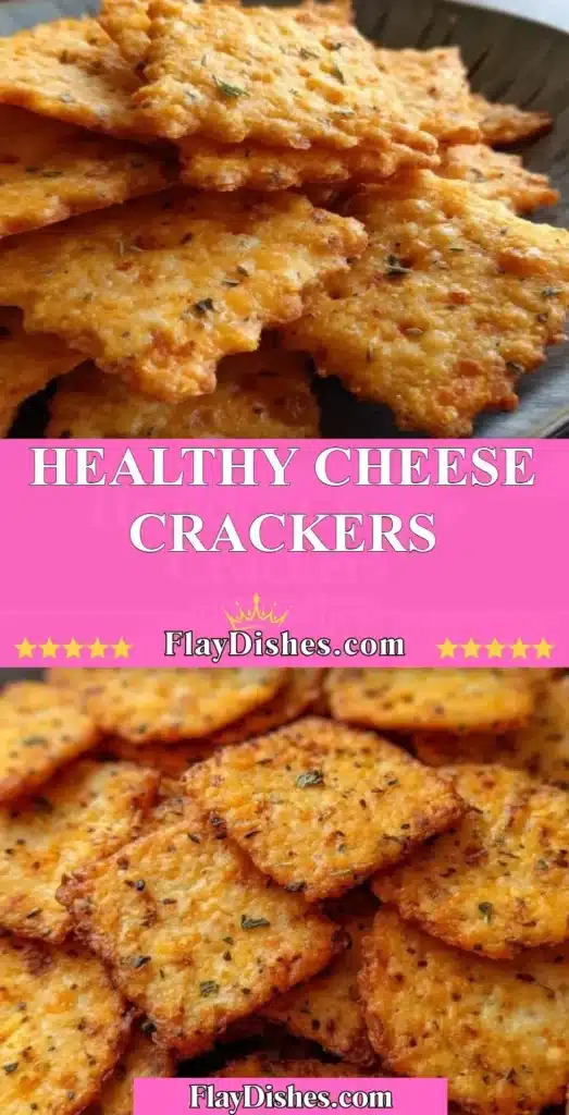 Plate of healthy cheese crackers with herbs and spices for a nutritious snack