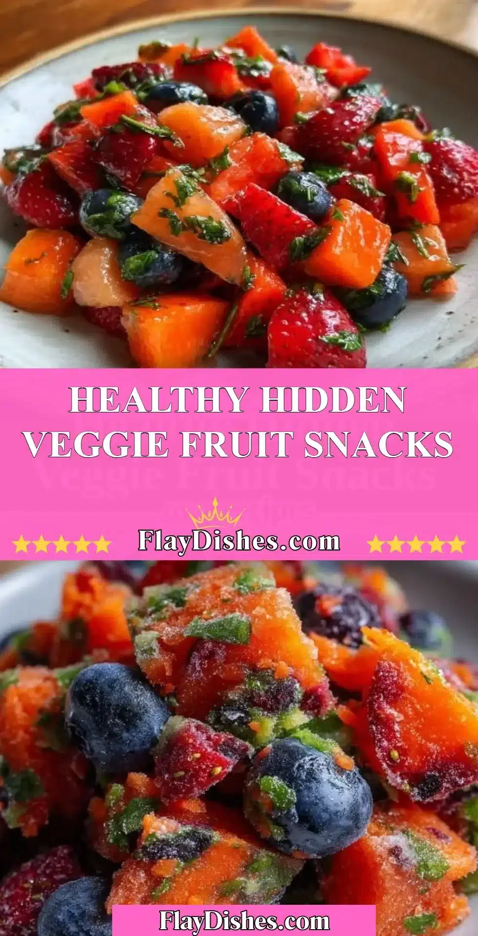 Healthy Hidden Veggie Fruit Snacks 2 Healthy hidden veggie fruit snacks for a nutritious and tasty treat