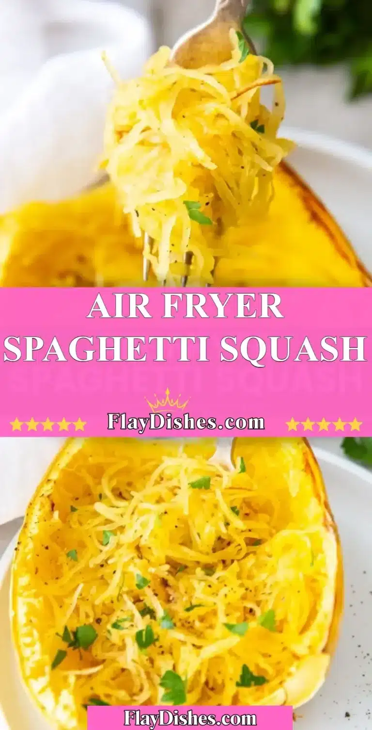 Air fryer spaghetti squash served with herbs and spices in a bowl