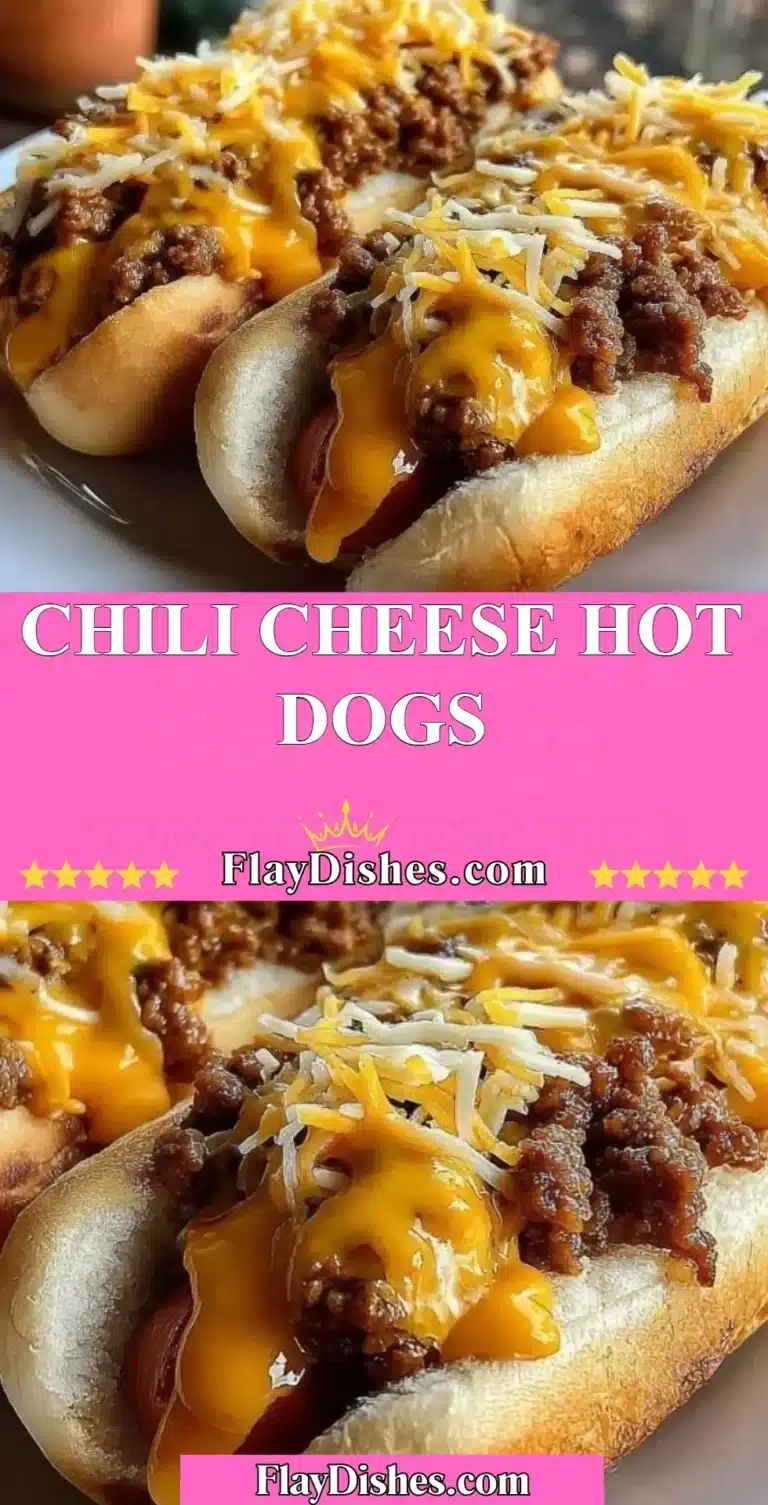Chili Cheese Hot Dogs 9 Delicious Chili Cheese Hot Dogs topped with spicy chili and melted cheese