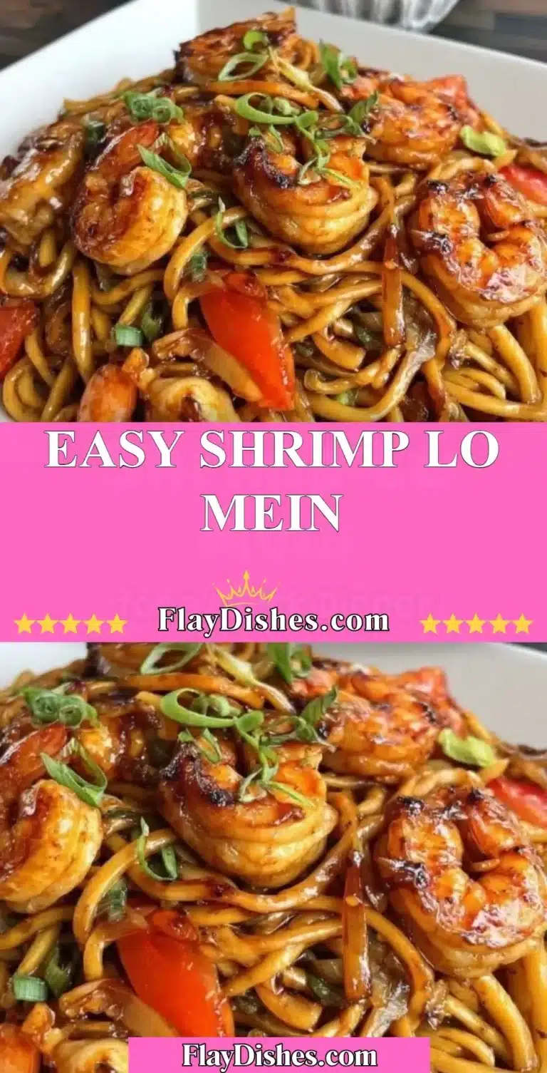 Easy Shrimp Lo Mein 9 Delicious homemade shrimp lo mein served in a bowl with fresh vegetables