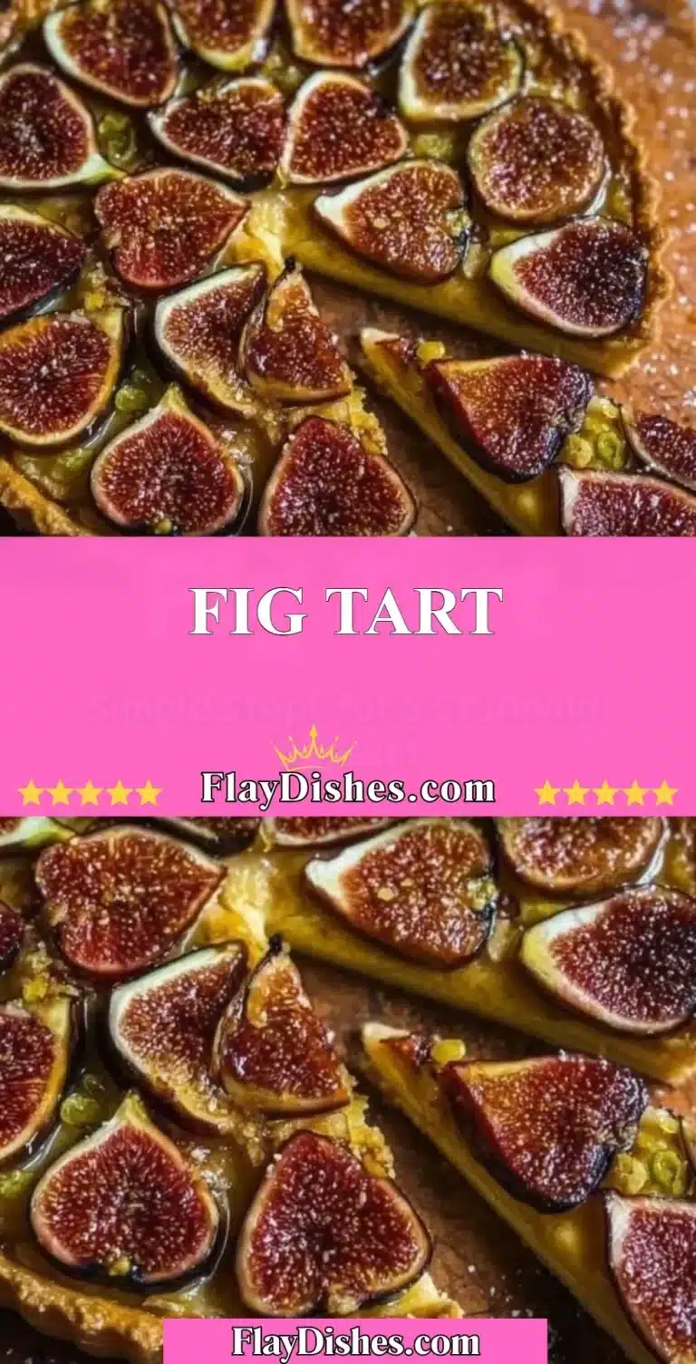 Delicious homemade Fig Tart with fresh figs and buttery crust