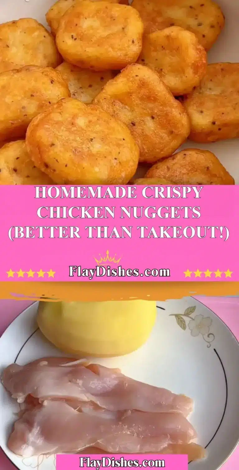 Plate of homemade crispy chicken nuggets served with dipping sauce