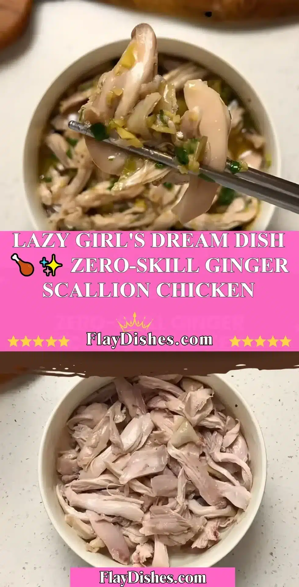 Easy ginger scallion chicken recipe for a quick weeknight dinner
