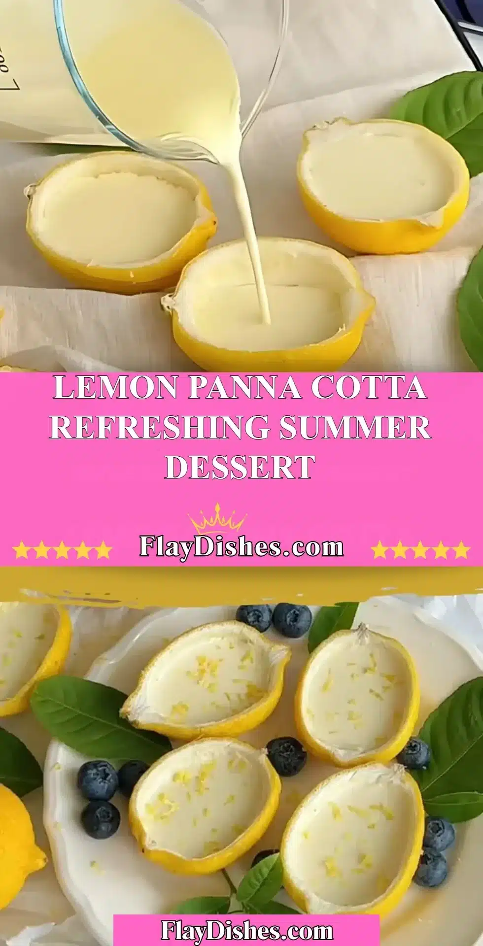 Delicious lemon panna cotta served in elegant dessert cups with fresh lemon zest