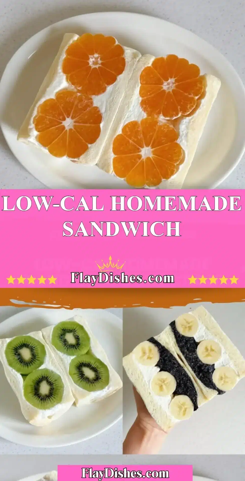 A colorful low-cal homemade sandwich loaded with fresh vegetables and lean proteins.