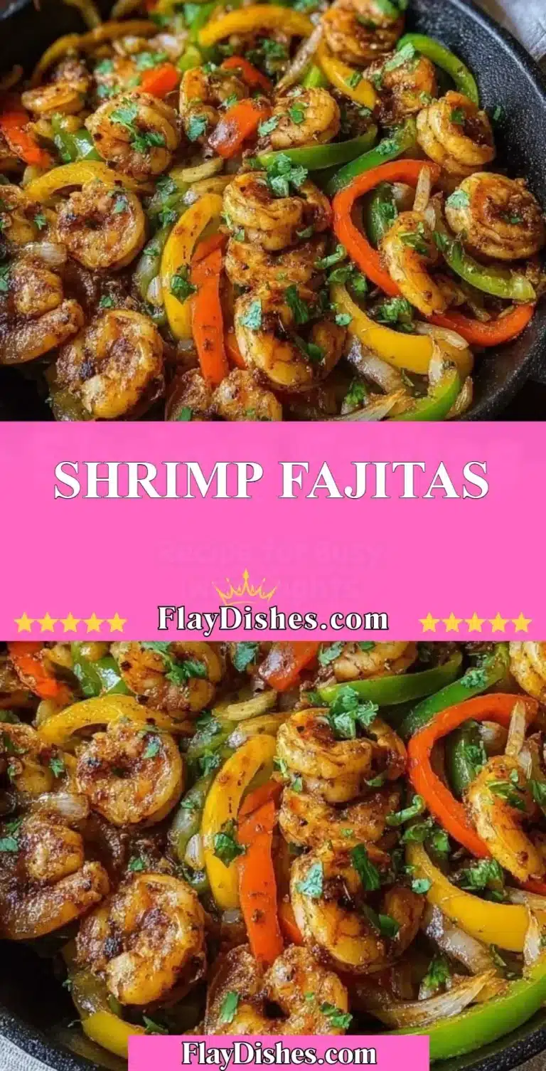 Shrimp Fajitas 9 Colorful shrimp fajitas served with bell peppers and onions in a tortilla