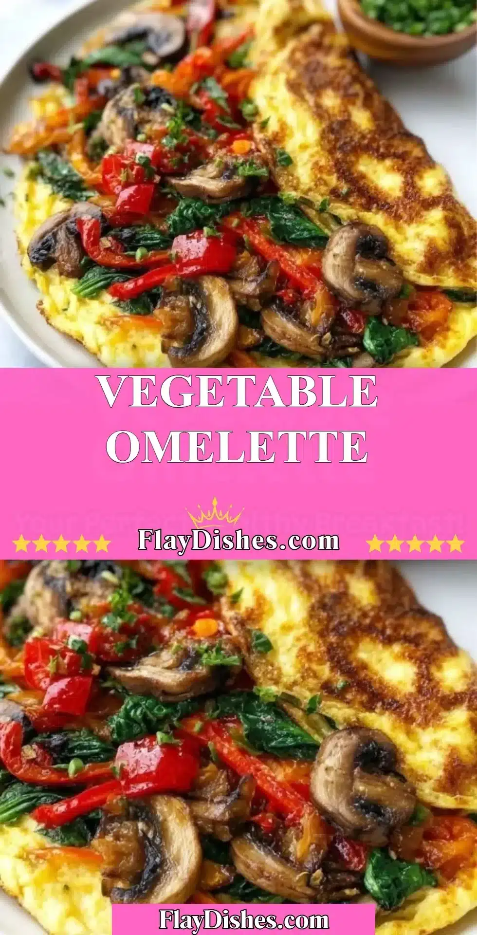 Vegetable Omelette 29 Delicious vegetable omelette filled with fresh vegetables and herbs