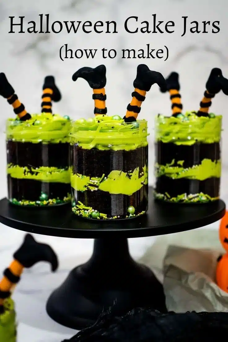 Witches Brew Halloween Cake Jars 7 Witches Brew Halloween Cake Jars for spooky celebrations