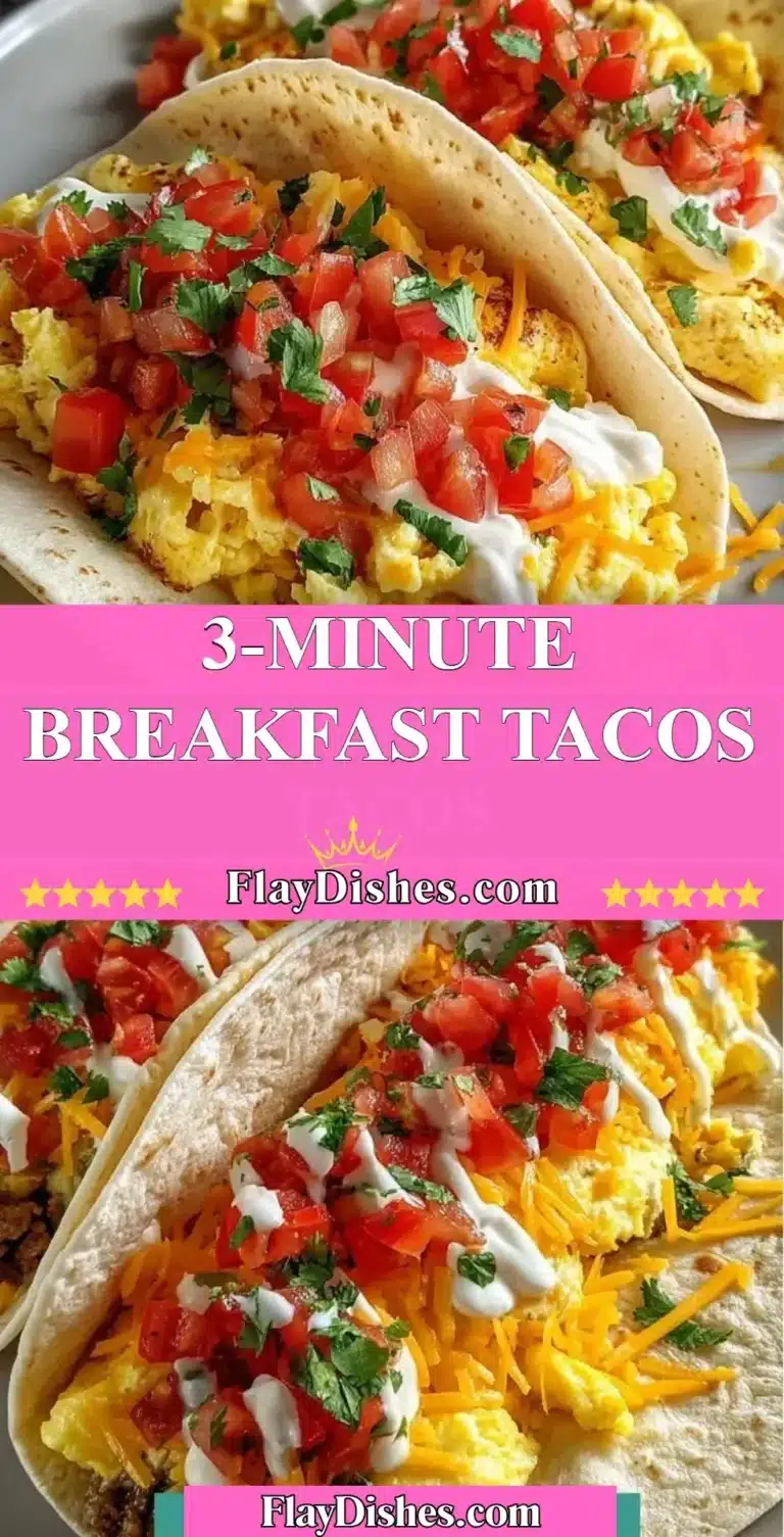 Delicious breakfast tacos on a plate, perfect for a quick meal.