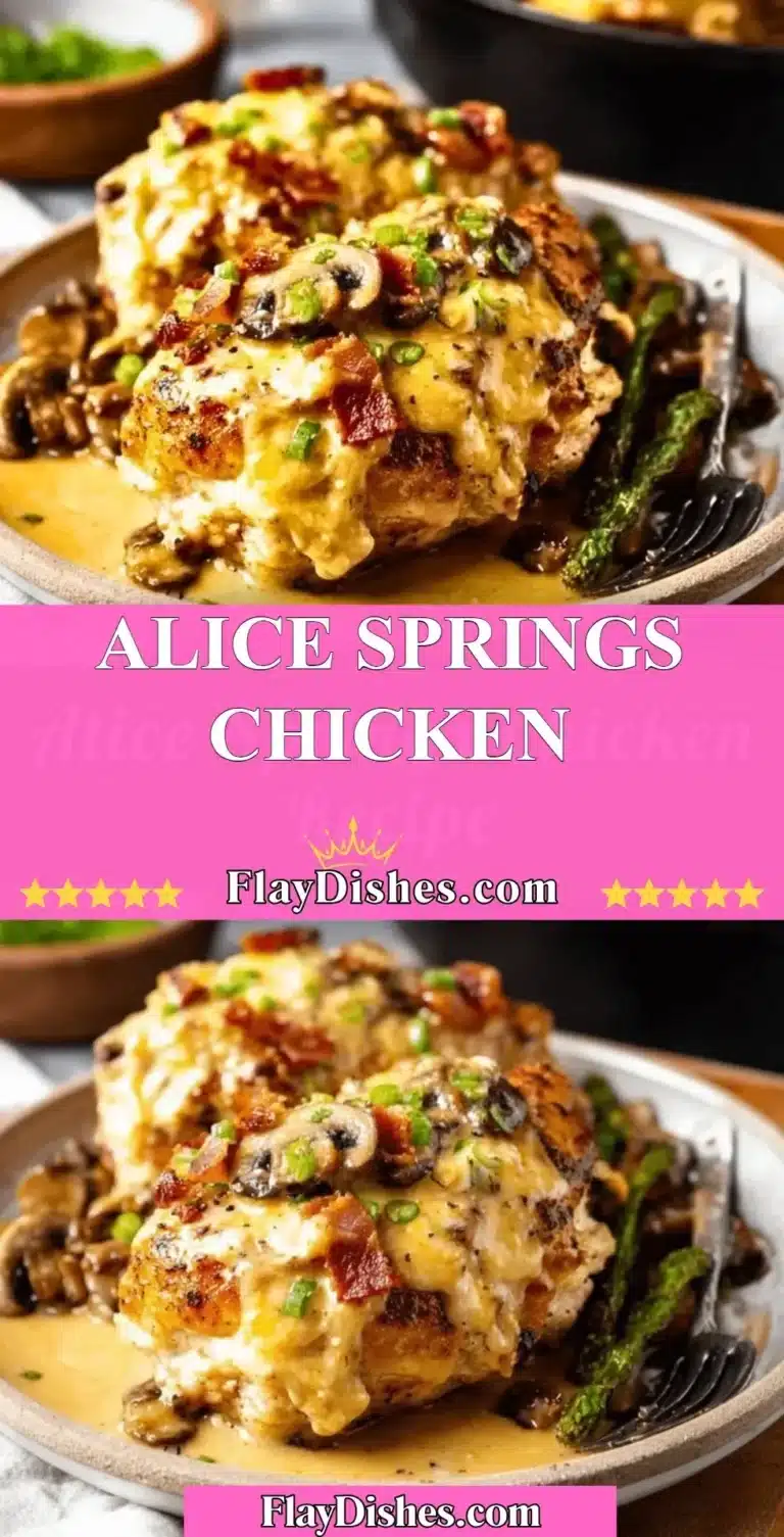 Plate of Alice Springs Chicken with honey mustard, cheese, and vegetables