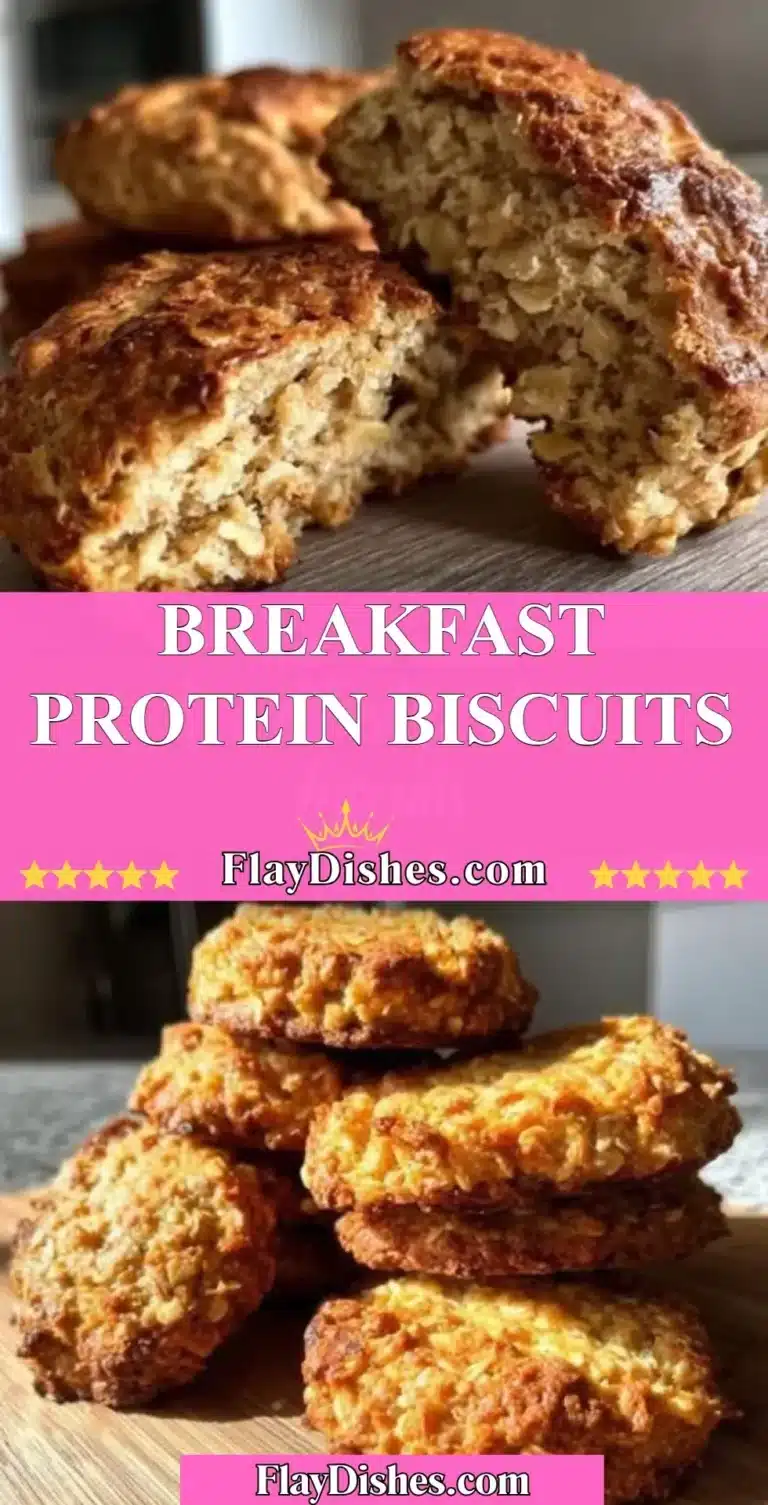 Delicious breakfast protein biscuits packed with nutrients for a healthy start.