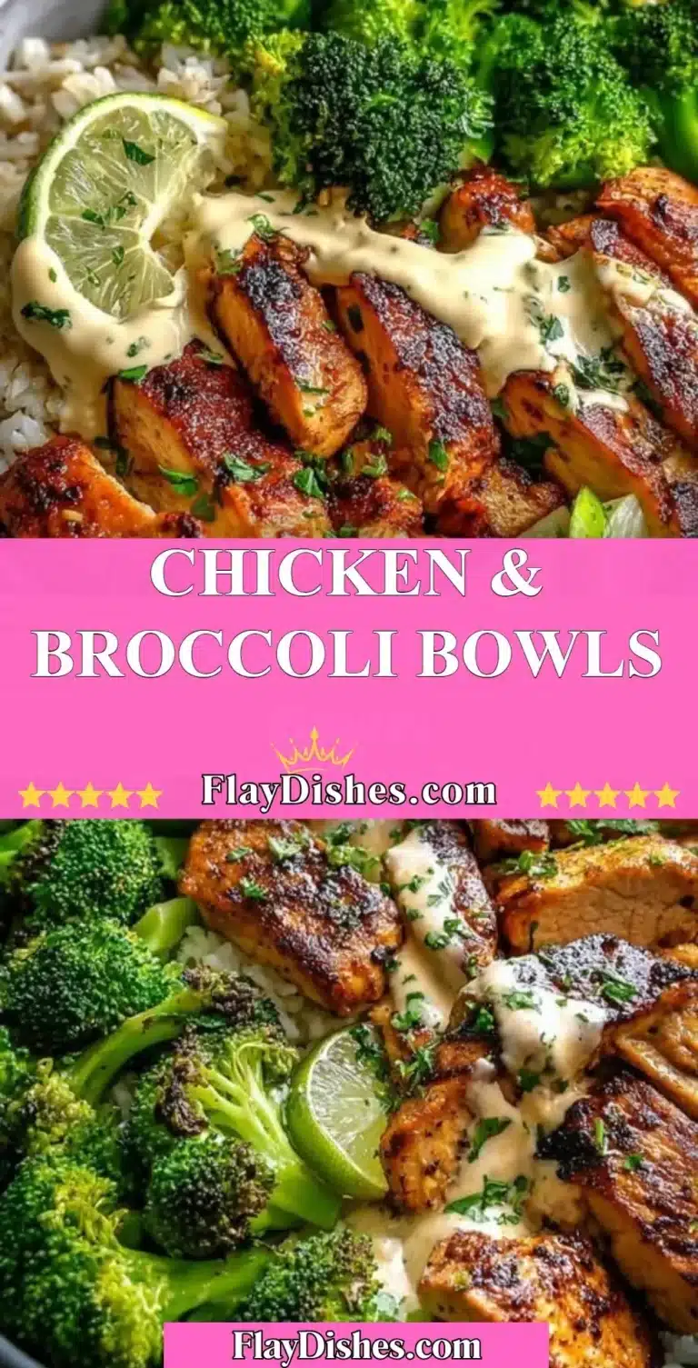 Savory Chicken & Broccoli Bowls packed with nutrients and flavor