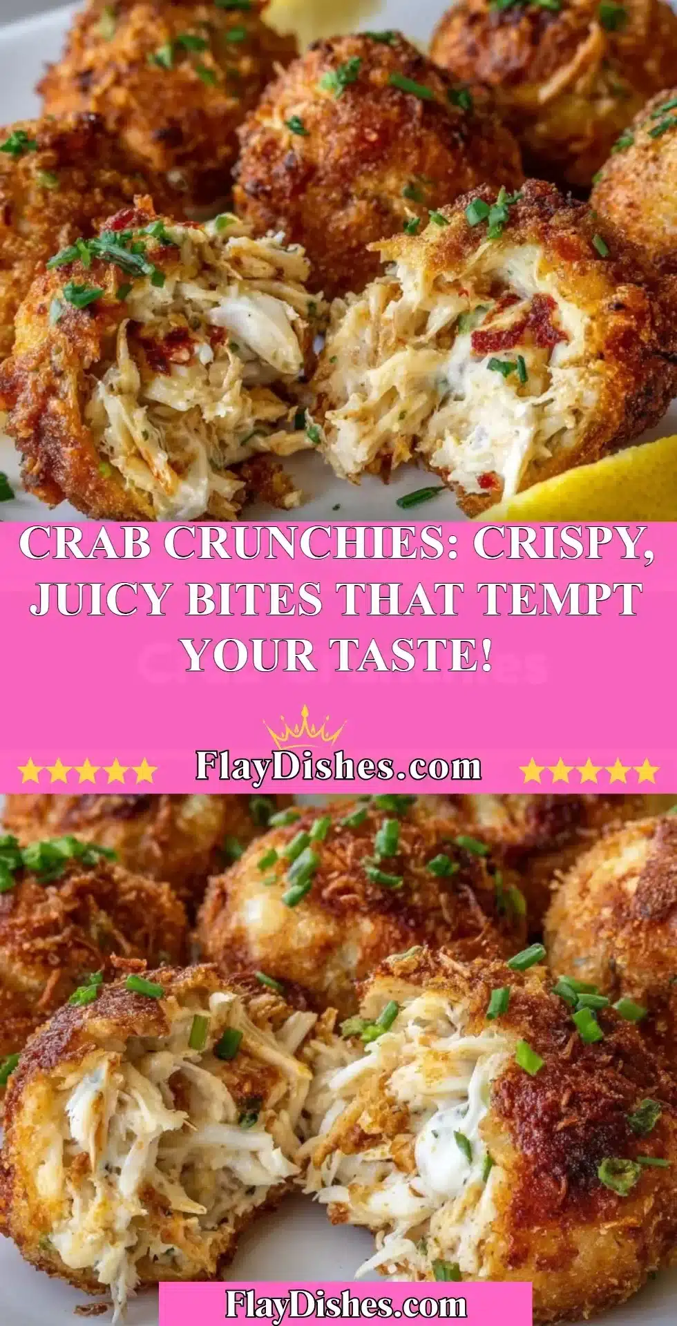 Delicious Crab Crunchies: Crispy and juicy bites perfect for a tasty snack
