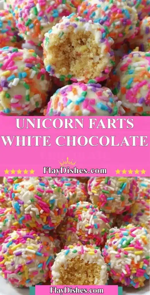 Unicorn Farts White Chocolate - a whimsical and colorful confectionery treat