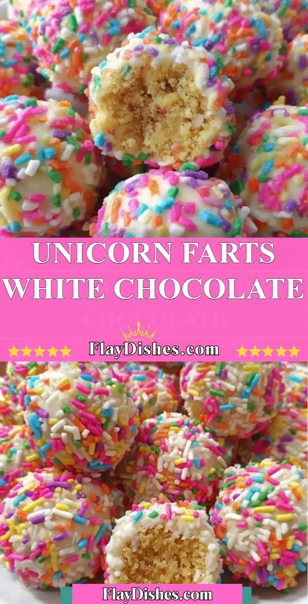 Unicorn Farts White Chocolate - a whimsical and colorful confectionery treat