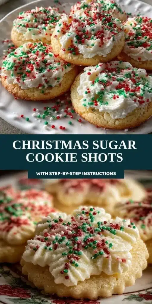 Delicious Christmas sugar cookie shots served for a festive celebration