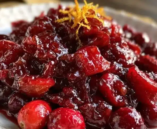 Delicious Crockpot Christmas Jam in a jar, ready for the holiday season.