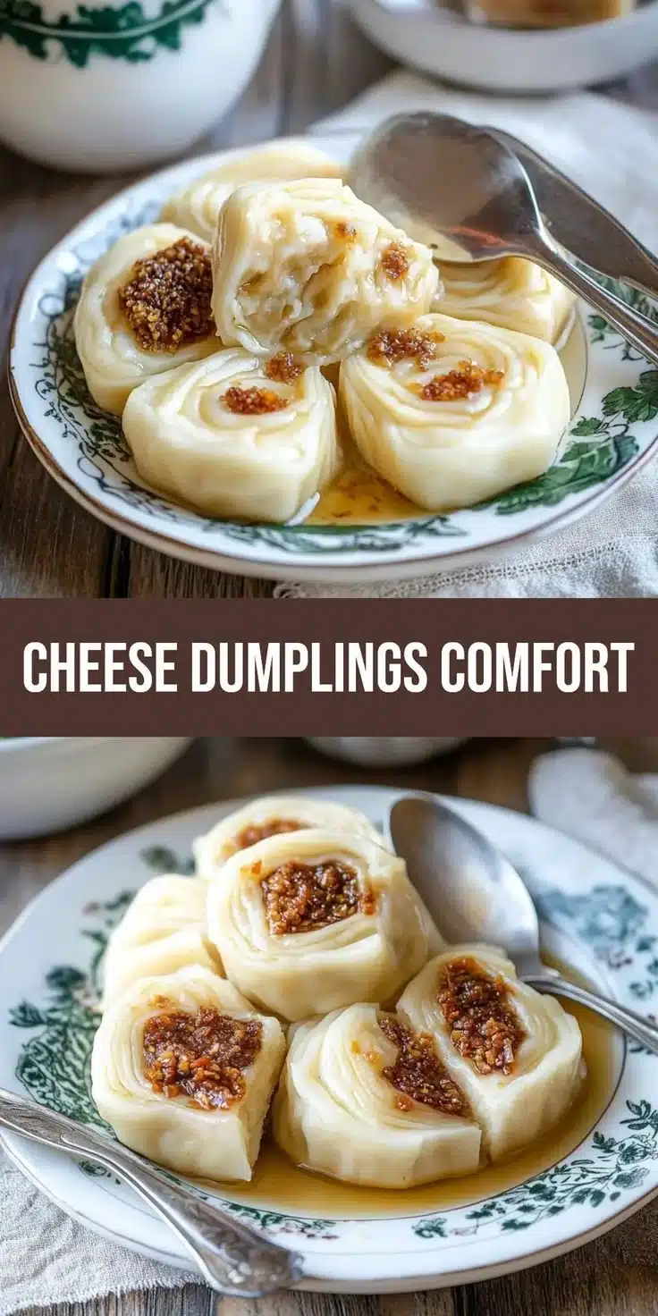 Comforting Farmer's Cheese Dumplings served with sweet fruit compote