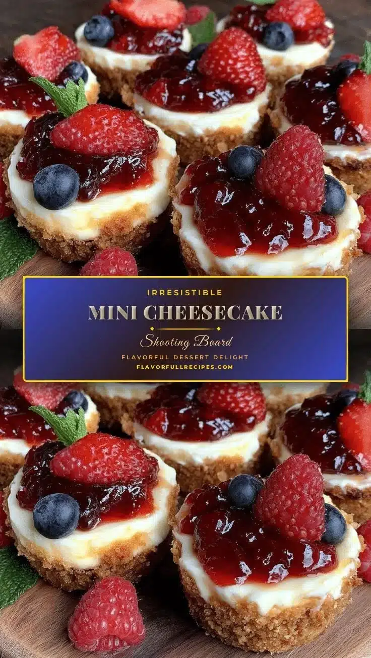 Mini cheesecake board for Galentine's Day featuring assorted toppings