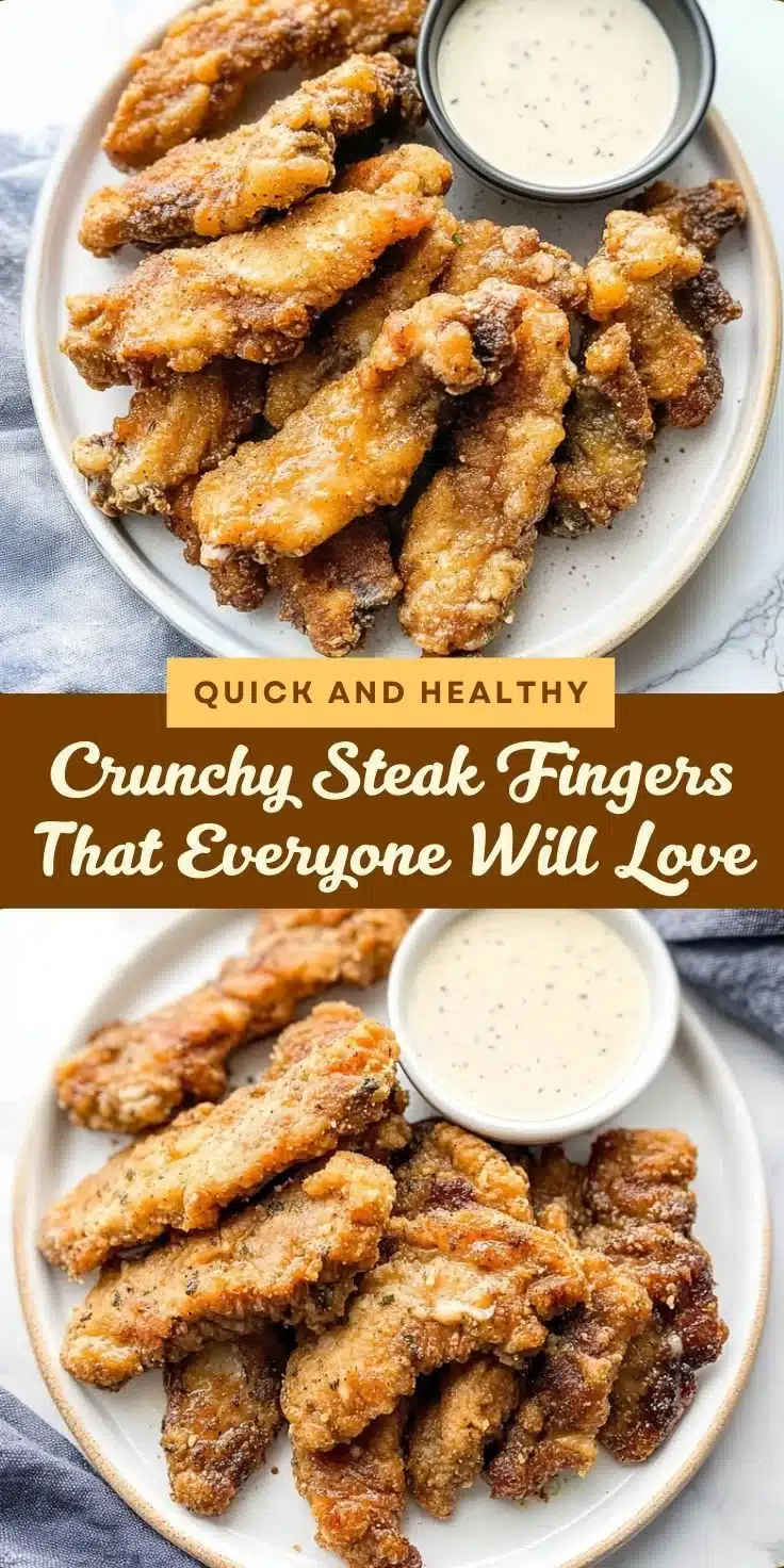 Crispy and juicy homemade Steak Fingers served with dipping sauce