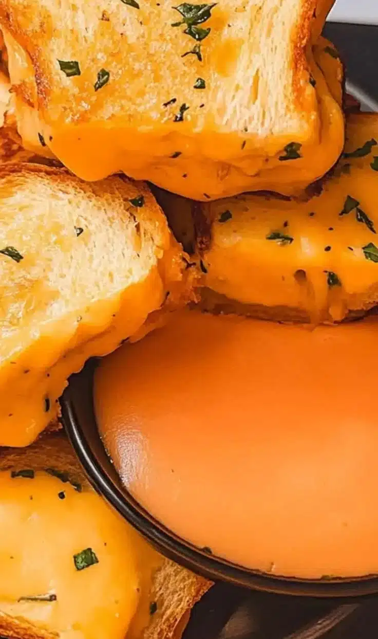 Delicious Hawaiian Roll Grilled Cheese sandwich with melted cheese and golden crust